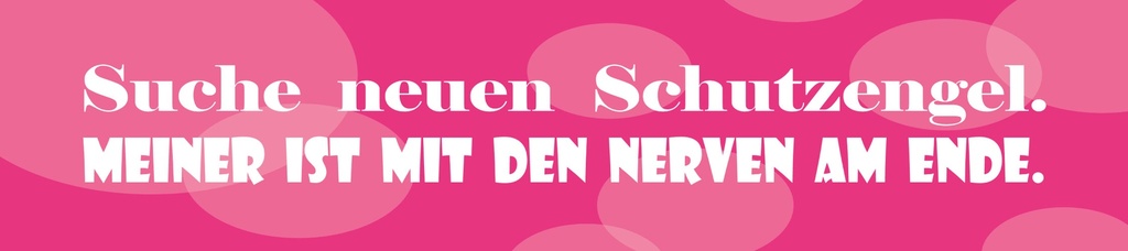 [LA-1815240-H] Holzschild 10x46 cm Suche neuen Schutzengel rosa