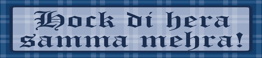 [LA-1815293-H] Holzschild 10x46 cm Hock die hera samma mehra