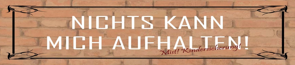 [LA-1815329-H] Holzschild 10x46 cm Nichts kann mich aufhalten Kindersicherung