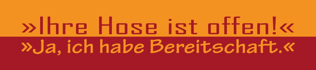 [LA-1815396-H] Holzschild 10x46 cm Ihre Hose ist offen. Ja, ich habe Bereitschaft