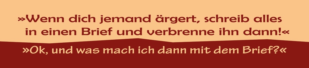 [LA-1815415-H] Holzschild 10x46 cm Wenn dich jemand ärgert, schreib einen Brief