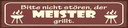 vianmo Holzschild 10x46 cm Bitte nicht stören, der Meister grillt