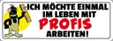 Holzschild 10x27 cm Einmal mit Profis arbeiten Dekoration