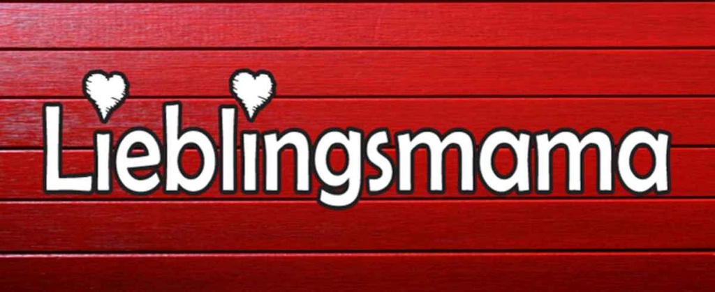 Holzschild 10x27 cm Lieblingsmama Mama Herz Familie Freunde