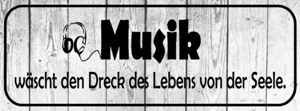 Holzschild 10x27 cm Musik wäscht Dreck des Lebens Dekoration