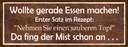 Holzschild 10x27 cm Rezept nehmen Sie sauberen Topf England