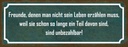 Holzschild 10x27 cm Freunde sind unbezahlbar Dekoration