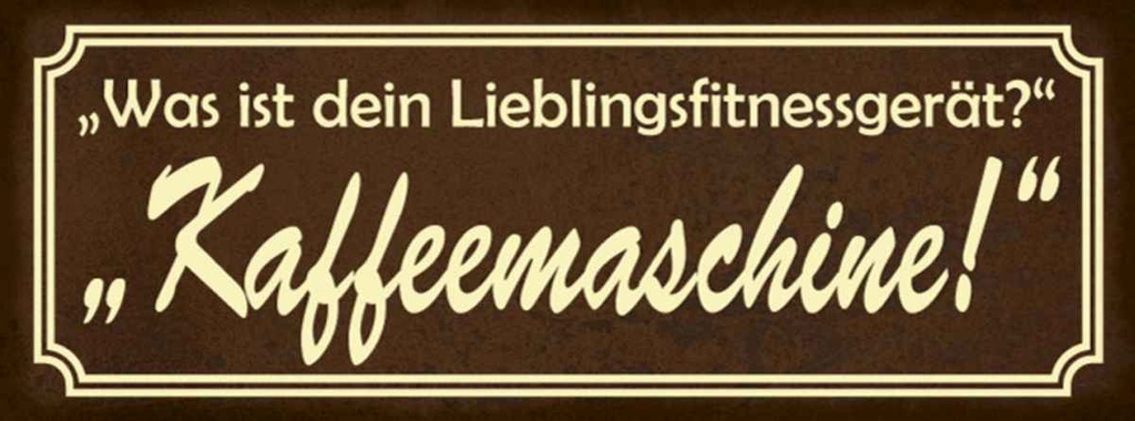 Holzschild 10x27 cm Lieblingsgerät Kaffemaschine