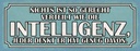 Holzschild 10x27 cm Intelligenz gerecht verteilt Dekoration