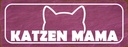 Holzschild 10x27 cm Katzen Mama Tier Haustier
