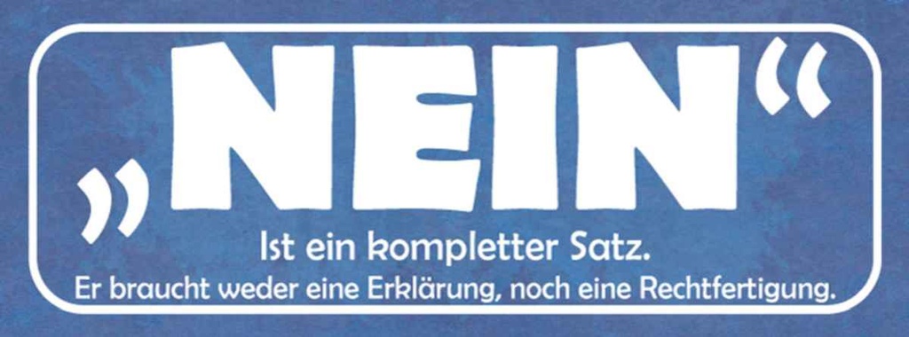 Holzschild 10x27 cm Nein ist ein kompletter Satz Dekoration