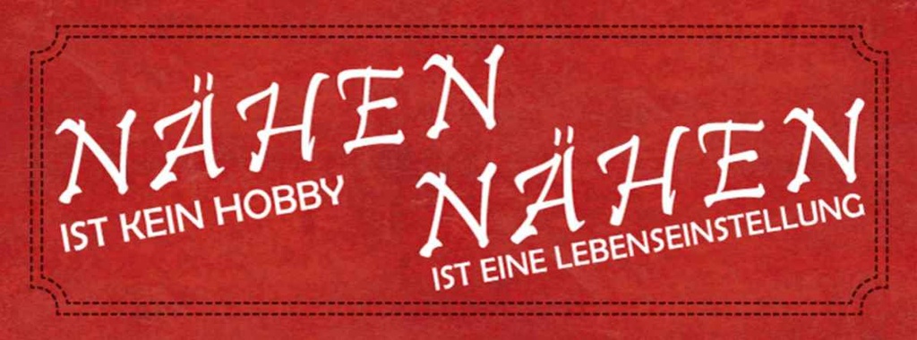 Holzschild 10x27 cm Nähen ist kein Hobby Geschenk