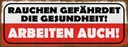 Holzschild 10x27 cm Rauchen gefährdet Gesundheit