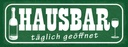 Holzschild 10x27 cm Hausbar täglich geöffnet Warnschild Hinweisschild