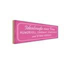 Holzschild 10x27 cm Idealmaße einer Frau humorvoll Männer Frauen
