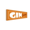 Holzschild 10x27 cm GIN Lounge Essen Trinken
