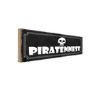 Holzschild 10x27 cm Piratennest Dekoration