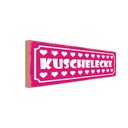 Holzschild 10x27 cm Kuschelecke Herzen Geschenk