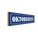 Holzschild 10x27 cm Oktoberfest Bier Essen Trinken