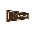 Holzschild 10x27 cm Formel Chocolate Schokolade Essen Trinken