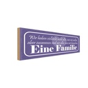 Holzschild 10x27 cm Familie Zusammen sind wir alles Freunde