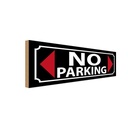 Holzschild 10x27 cm No Parking Parken Parkplatz Parkplatzschild