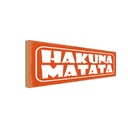 Holzschild 10x27 cm Hakuna Matata Dekoration