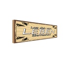 Holzschild 10x27 cm Lass dich vom Leben überraschen Spruch Zitat
