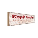 Holzschild 10x27 cm Kopf hoch um Sterne zu sehen Dekoration