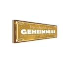 Holzschild 10x27 cm Genie sein und einzige wissen Dekoration
