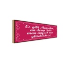 Holzschild 10x27 cm Gibt Menschen einfach glücklich Spruch Zitat