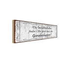 Holzschild 10x27 cm Gerüchteküche Geredeschuppen Dekoration