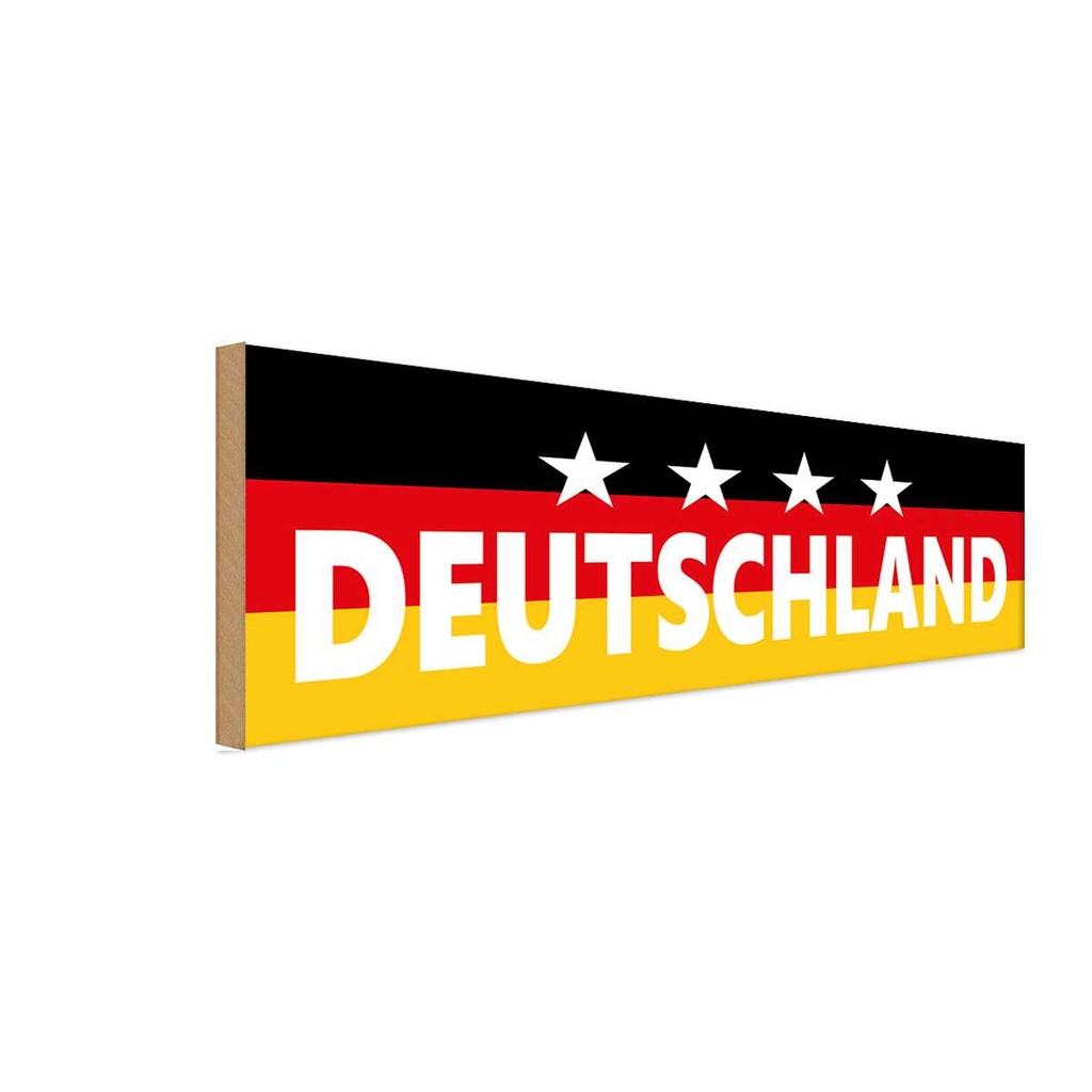 Holzschild 10x27 cm Deutschland
