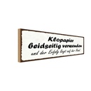Holzschild 10x27 cm Klopapier beidseitig verwenden Warnschild Hinweisschild