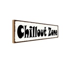 Holzschild 10x27 cm Chillout Zone Deutschland