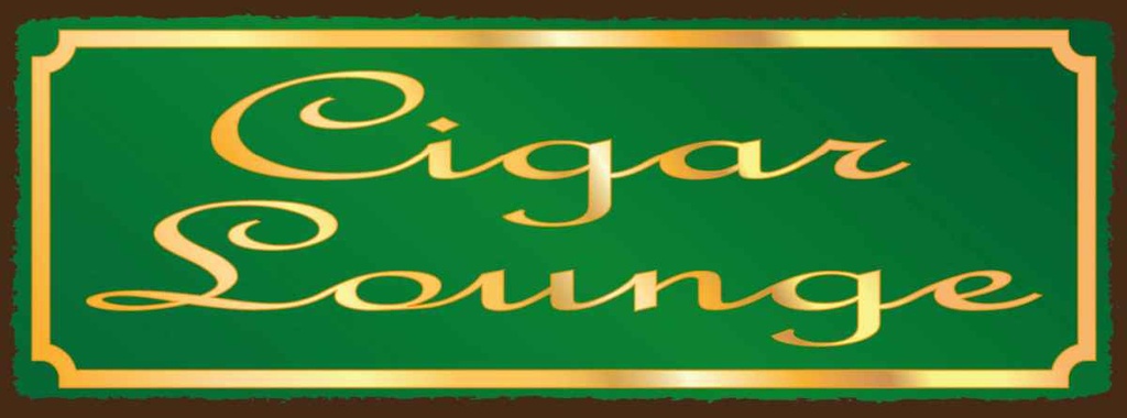 [LA-135587-H] Holzschild 10x27 cm Cigar Lounge Zigarre Lounge