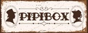 Holzschild 10x27 cm Pipibox