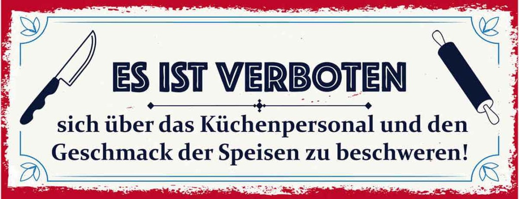 [LA-135657-H] Holzschild 10x27 cm Es ist verboten sich über das Warnschild Hinweisschild