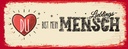 Holzschild 10x27 cm Du bist Mein Herz Lieblingsmensch Spruch Zitat