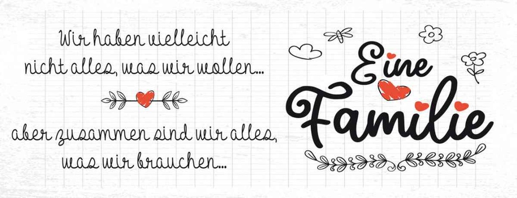 Holzschild 10x27 cm Familie Wir haben nicht alles aber Freunde