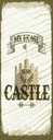 Holzschild 27x10 cm My home is Castle Schloss Dekoration