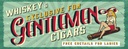 Holzschild 10x27 cm Pinup Exlusive Gentleman Whiskey Pin Up
