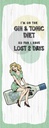 Holzschild 27x10 cm Pinup I´m on the Gin & Tonic Diet Pin Up