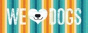 Holzschild 10x27 cm Hund Wel love Dogs Tier Haustier