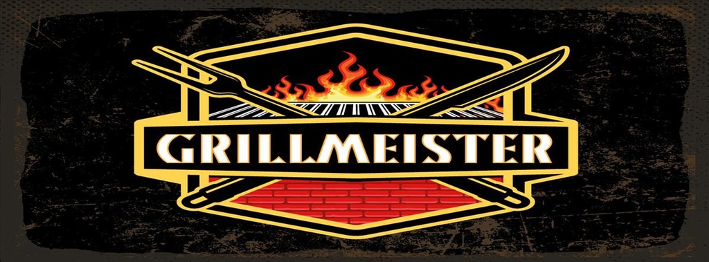 Holzschild 10x27 cm Grillmeister