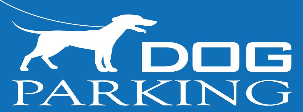 Holzschild 10x27 cm Dog Parking