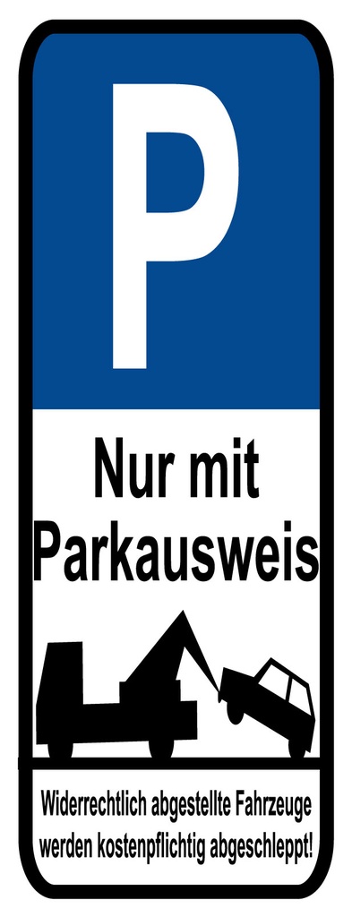 [LA-1810623-H] Holzschild 27x10 cm Parkplatzschild mit Parkausweis