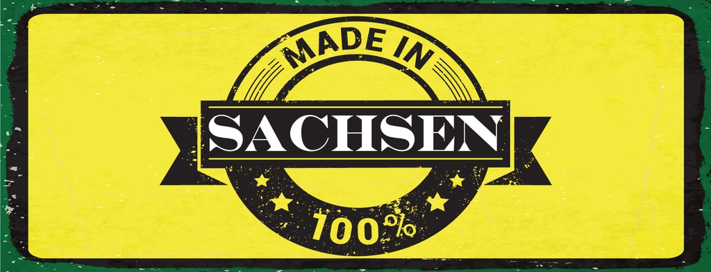 [LA-1810701-H] Holzschild 10x27 cm made in Sachsen
