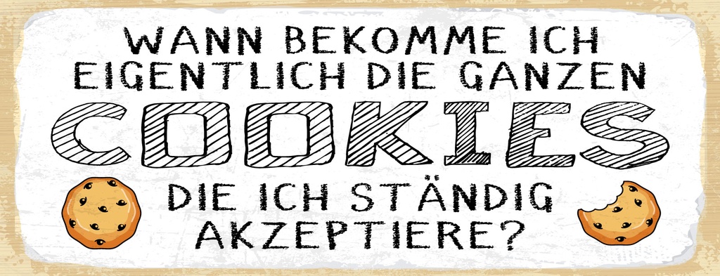 [LA-1811085-H] Holzschild 10x27 cm Wann bekomme ich die Cookies die ich