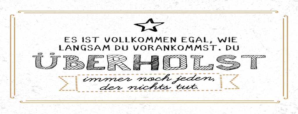 [LA-1811347-H] Holzschild 10x27 cm du überholst immer noch jeden, der nichts tut